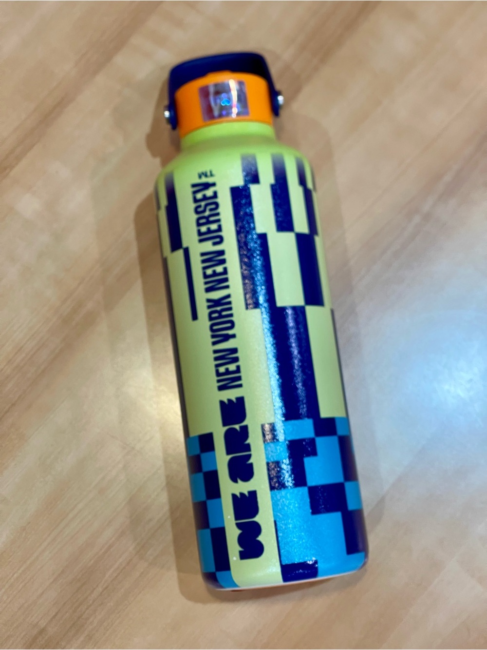 Neon Green & Blue Graphic Stainless Bottle